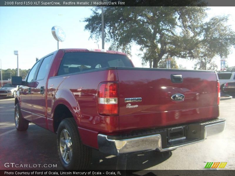 Redfire Metallic / Medium/Dark Flint 2008 Ford F150 XLT SuperCrew