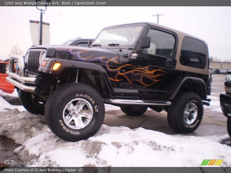 Black / Camel/Dark Green 1999 Jeep Wrangler Sahara 4x4