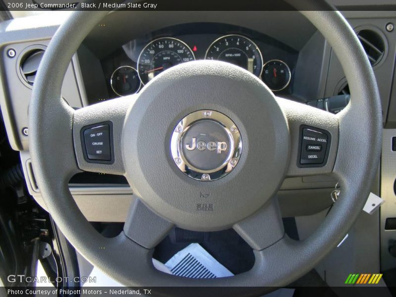 Black / Medium Slate Gray 2006 Jeep Commander