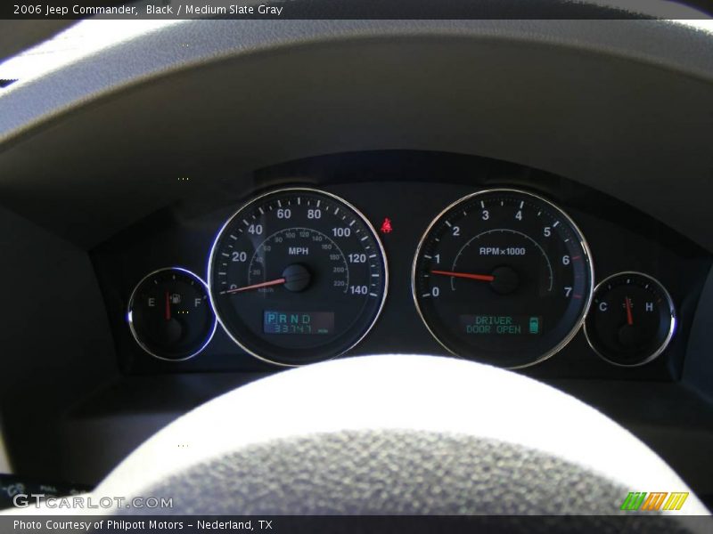 Black / Medium Slate Gray 2006 Jeep Commander
