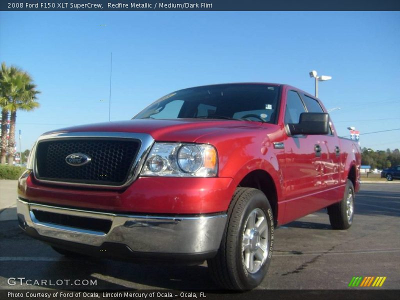 Redfire Metallic / Medium/Dark Flint 2008 Ford F150 XLT SuperCrew