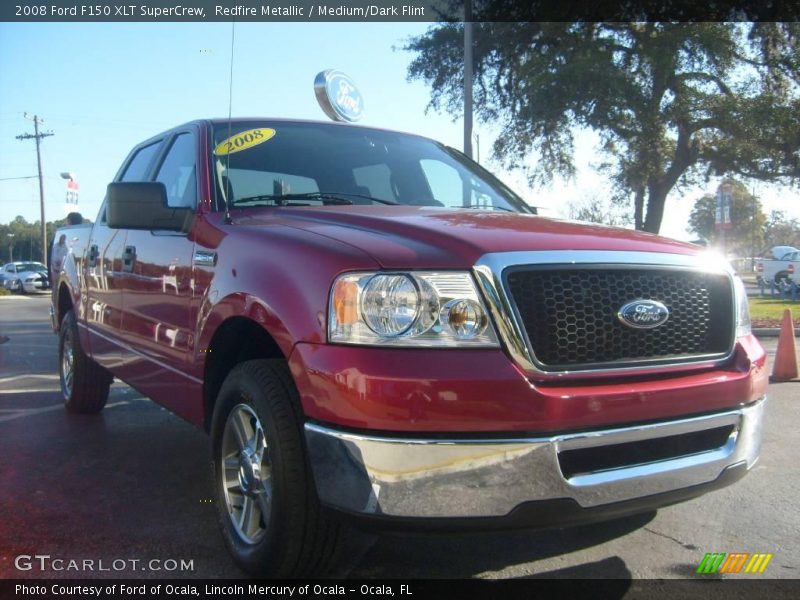 Redfire Metallic / Medium/Dark Flint 2008 Ford F150 XLT SuperCrew