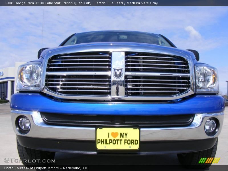 Electric Blue Pearl / Medium Slate Gray 2008 Dodge Ram 1500 Lone Star Edition Quad Cab