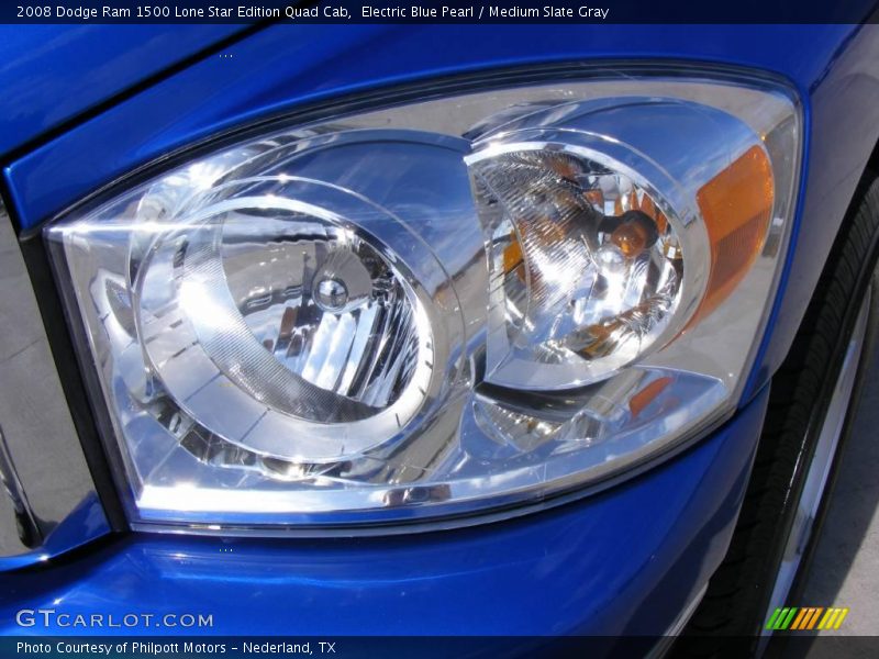 Electric Blue Pearl / Medium Slate Gray 2008 Dodge Ram 1500 Lone Star Edition Quad Cab