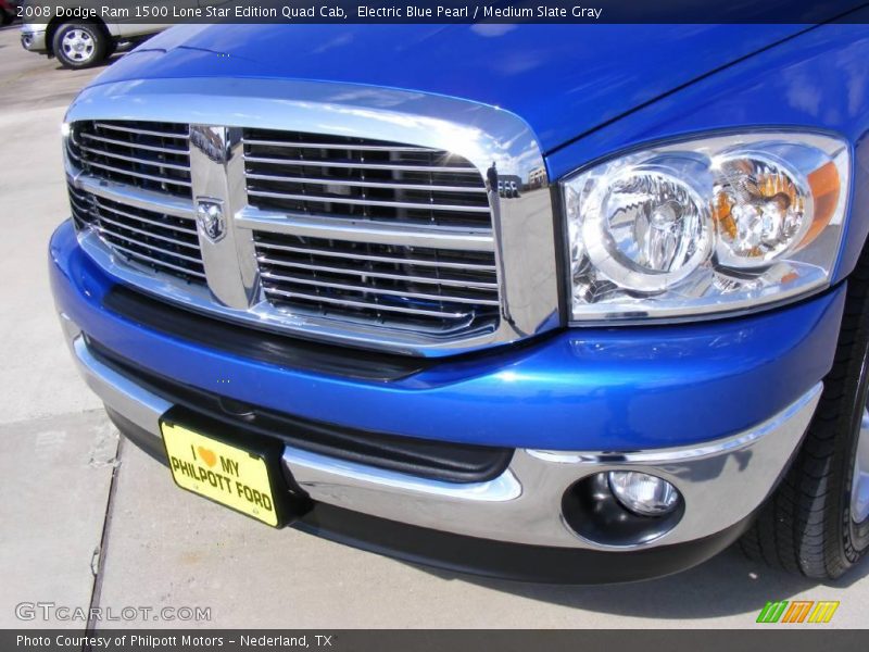 Electric Blue Pearl / Medium Slate Gray 2008 Dodge Ram 1500 Lone Star Edition Quad Cab