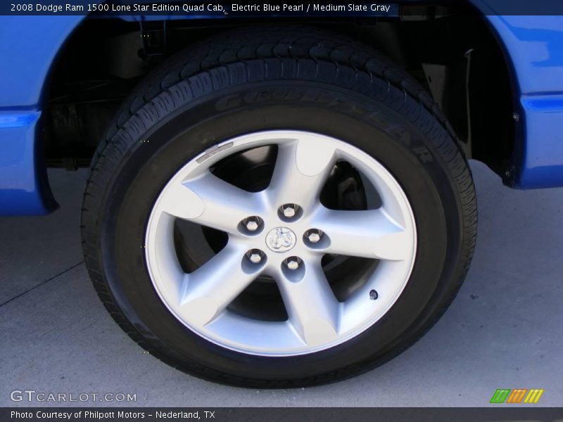 Electric Blue Pearl / Medium Slate Gray 2008 Dodge Ram 1500 Lone Star Edition Quad Cab