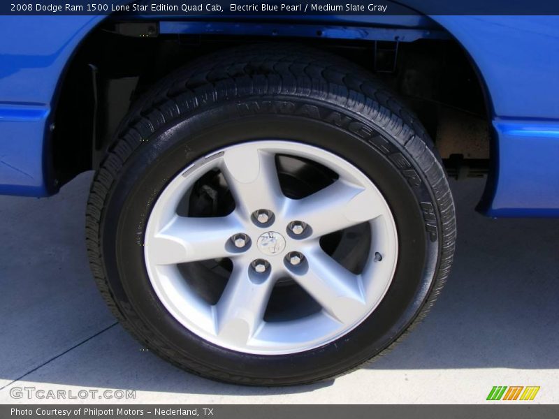 Electric Blue Pearl / Medium Slate Gray 2008 Dodge Ram 1500 Lone Star Edition Quad Cab