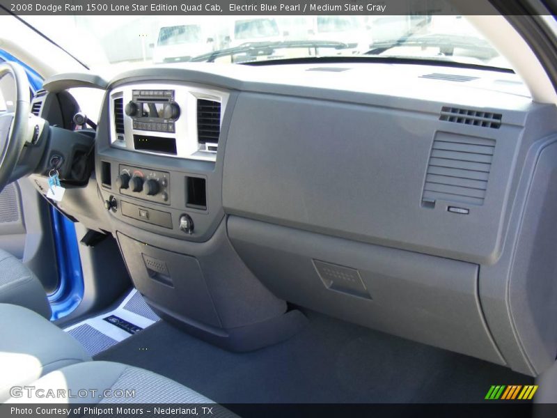 Electric Blue Pearl / Medium Slate Gray 2008 Dodge Ram 1500 Lone Star Edition Quad Cab