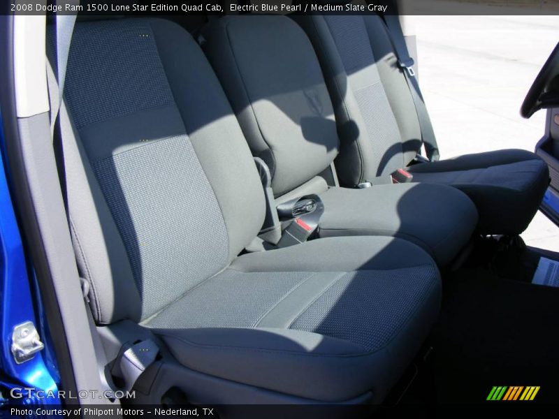 Electric Blue Pearl / Medium Slate Gray 2008 Dodge Ram 1500 Lone Star Edition Quad Cab