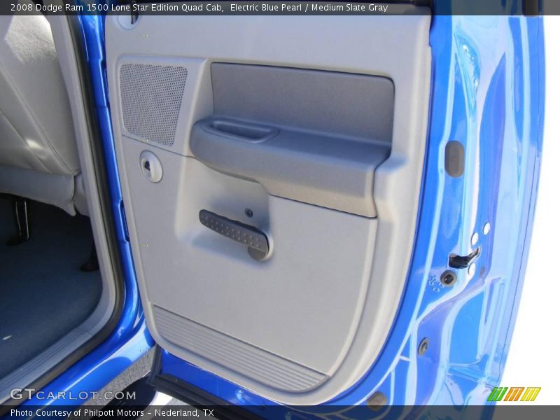 Electric Blue Pearl / Medium Slate Gray 2008 Dodge Ram 1500 Lone Star Edition Quad Cab