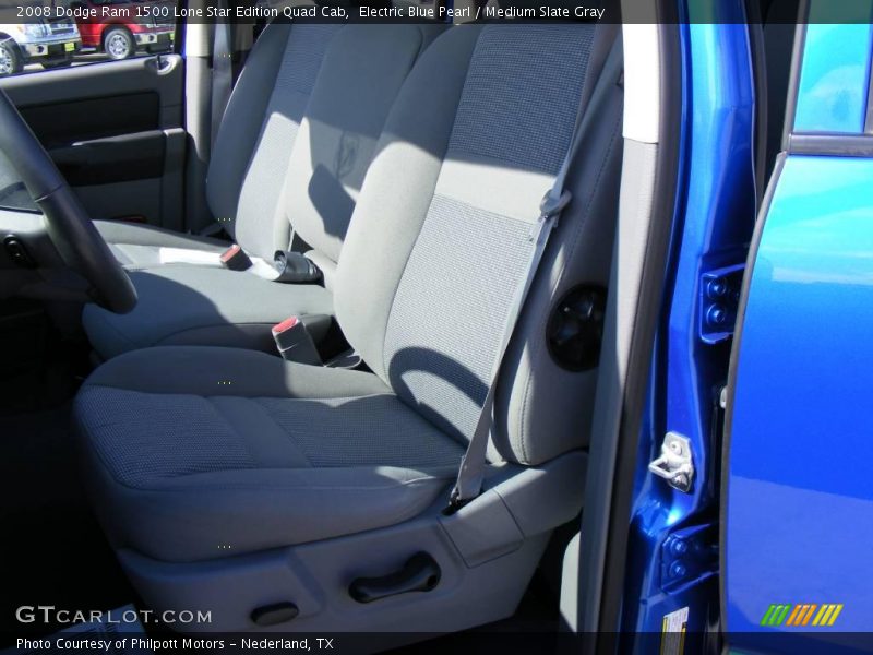Electric Blue Pearl / Medium Slate Gray 2008 Dodge Ram 1500 Lone Star Edition Quad Cab