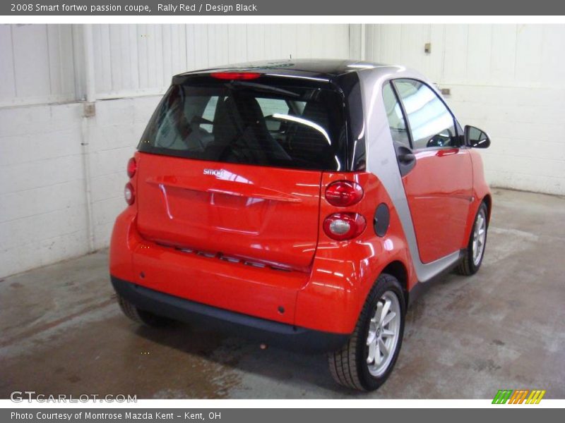 Rally Red / Design Black 2008 Smart fortwo passion coupe