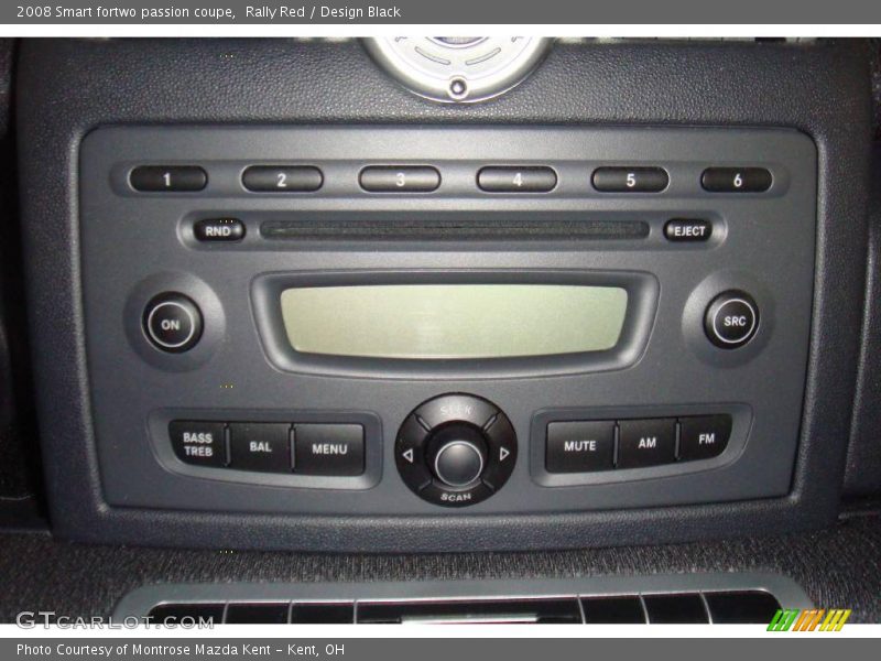 Rally Red / Design Black 2008 Smart fortwo passion coupe