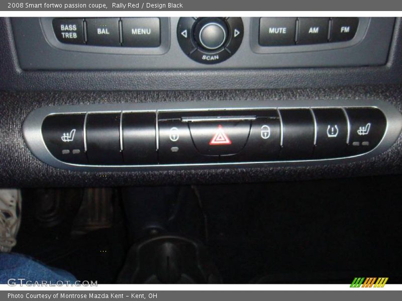 Rally Red / Design Black 2008 Smart fortwo passion coupe