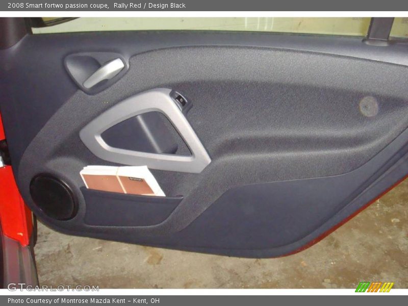 Rally Red / Design Black 2008 Smart fortwo passion coupe