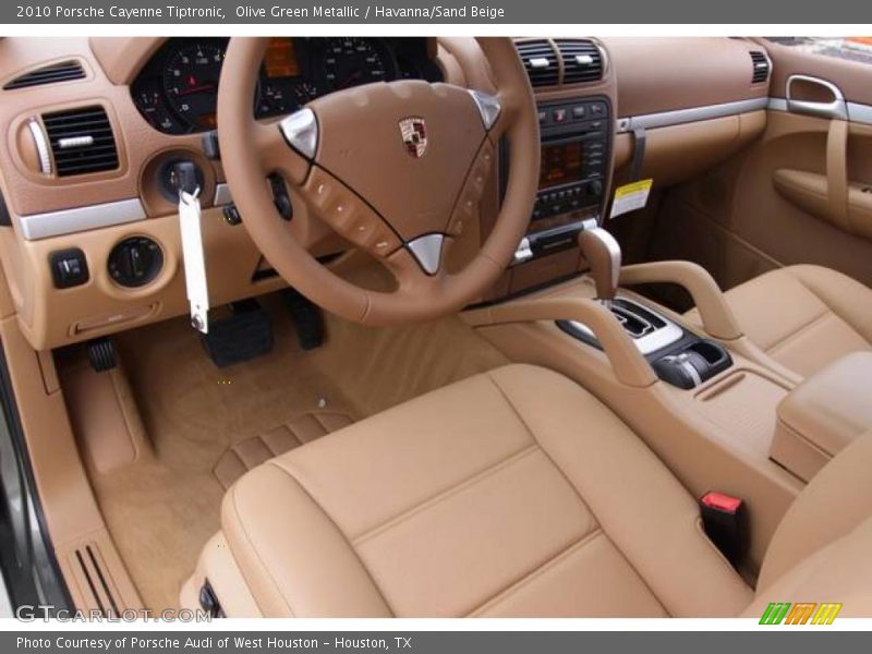 Olive Green Metallic / Havanna/Sand Beige 2010 Porsche Cayenne Tiptronic