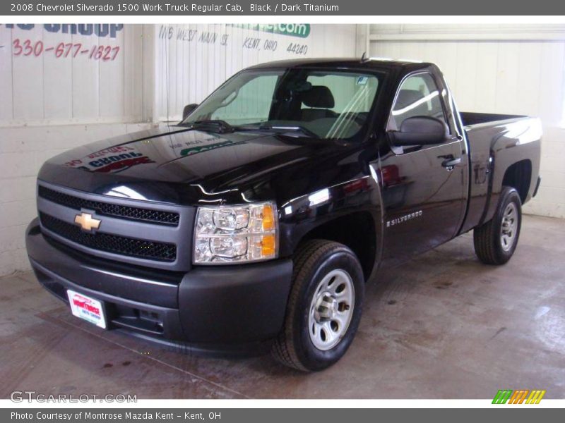 Black / Dark Titanium 2008 Chevrolet Silverado 1500 Work Truck Regular Cab