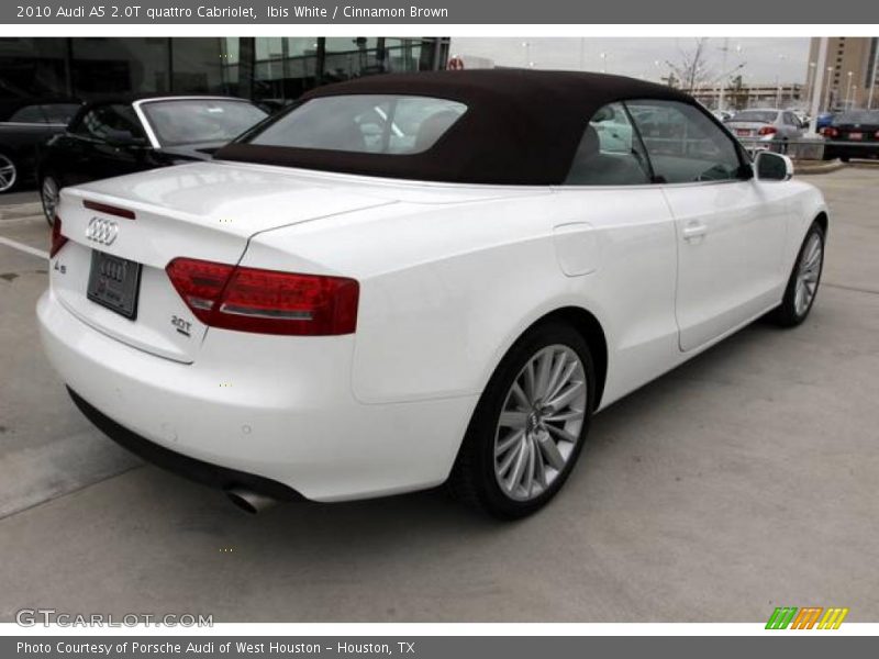 Ibis White / Cinnamon Brown 2010 Audi A5 2.0T quattro Cabriolet
