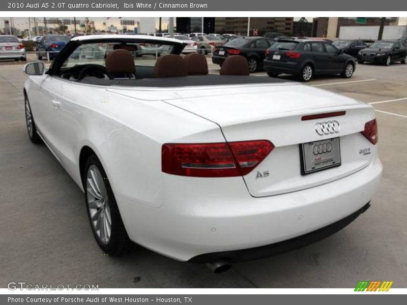 Ibis White / Cinnamon Brown 2010 Audi A5 2.0T quattro Cabriolet