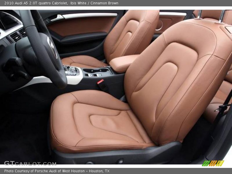Ibis White / Cinnamon Brown 2010 Audi A5 2.0T quattro Cabriolet