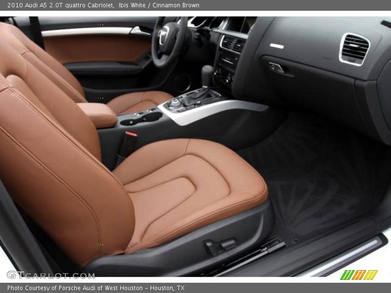 Ibis White / Cinnamon Brown 2010 Audi A5 2.0T quattro Cabriolet