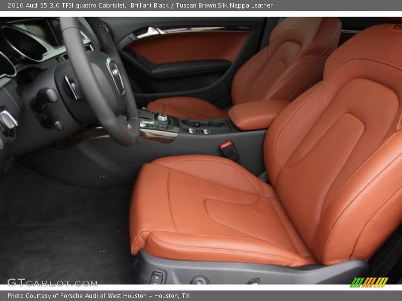 Brilliant Black / Tuscan Brown Silk Nappa Leather 2010 Audi S5 3.0 TFSI quattro Cabriolet