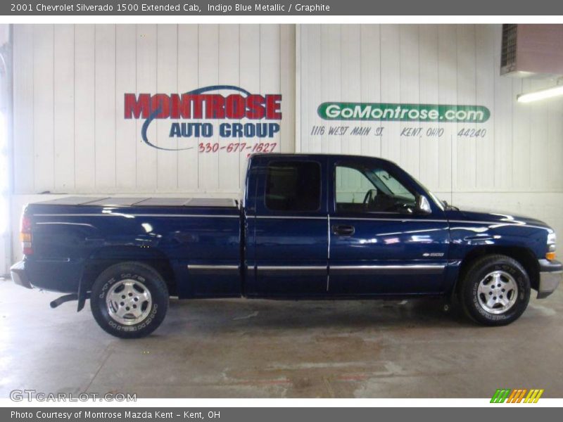 Indigo Blue Metallic / Graphite 2001 Chevrolet Silverado 1500 Extended Cab