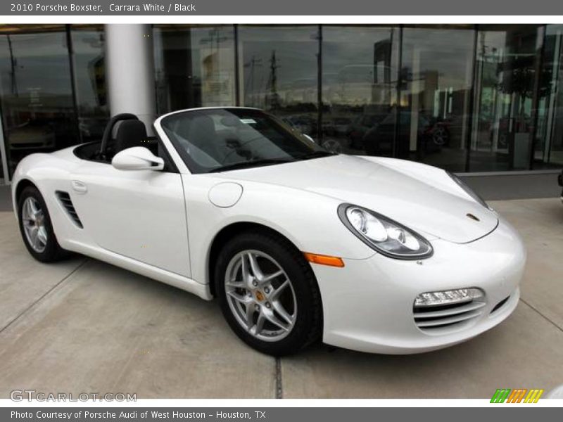 Carrara White / Black 2010 Porsche Boxster