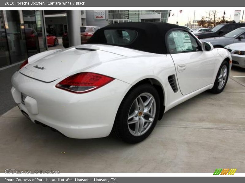 Carrara White / Black 2010 Porsche Boxster