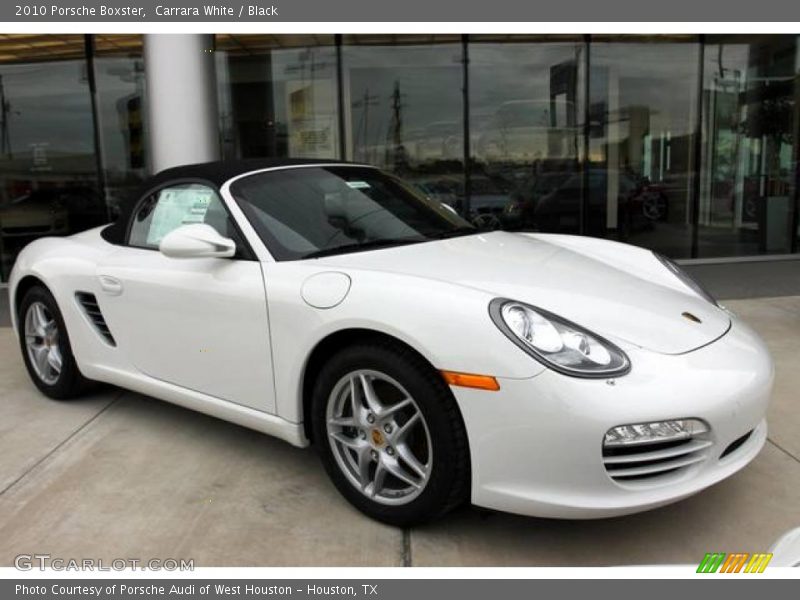 Carrara White / Black 2010 Porsche Boxster