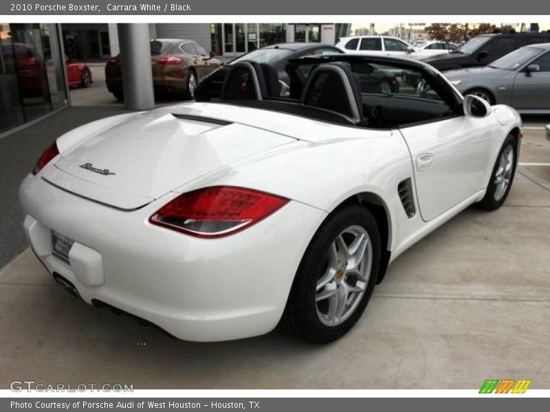 Carrara White / Black 2010 Porsche Boxster
