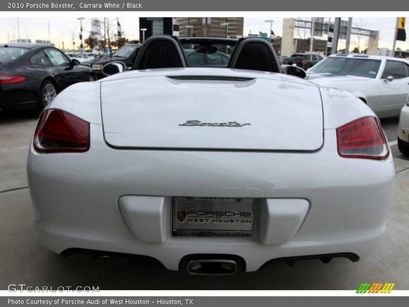 Carrara White / Black 2010 Porsche Boxster