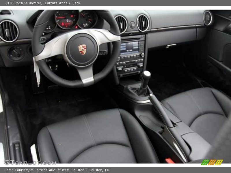Carrara White / Black 2010 Porsche Boxster