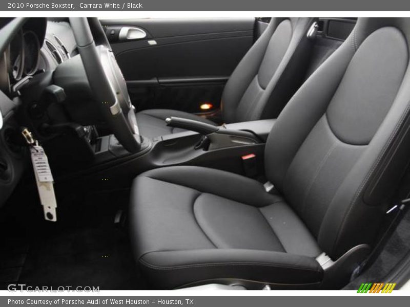Carrara White / Black 2010 Porsche Boxster
