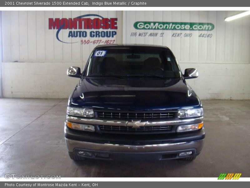 Indigo Blue Metallic / Graphite 2001 Chevrolet Silverado 1500 Extended Cab