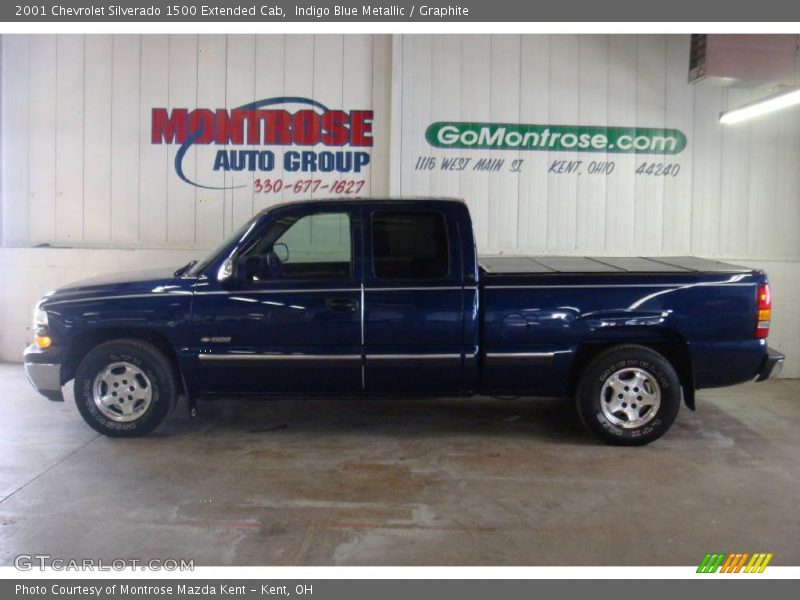 Indigo Blue Metallic / Graphite 2001 Chevrolet Silverado 1500 Extended Cab