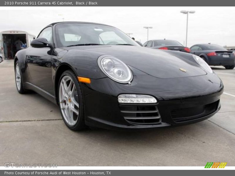 Black / Black 2010 Porsche 911 Carrera 4S Cabriolet
