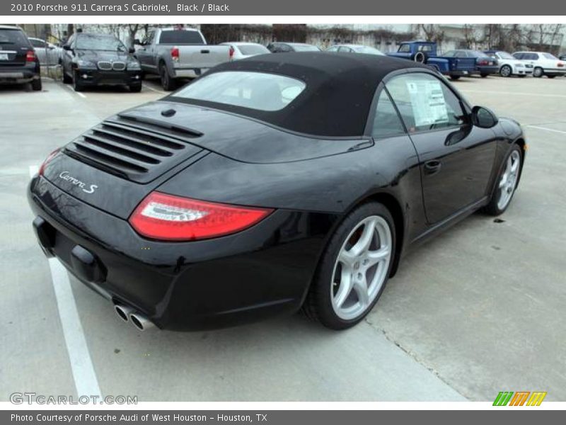Black / Black 2010 Porsche 911 Carrera S Cabriolet