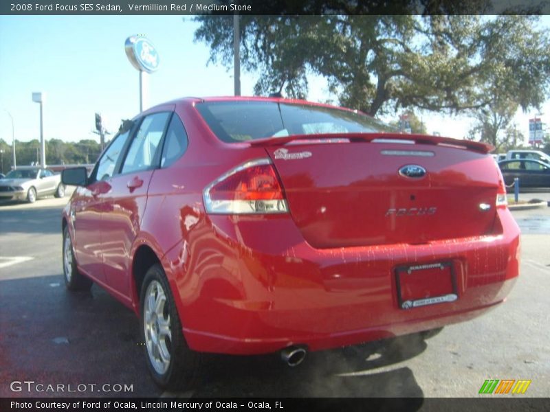 Vermillion Red / Medium Stone 2008 Ford Focus SES Sedan