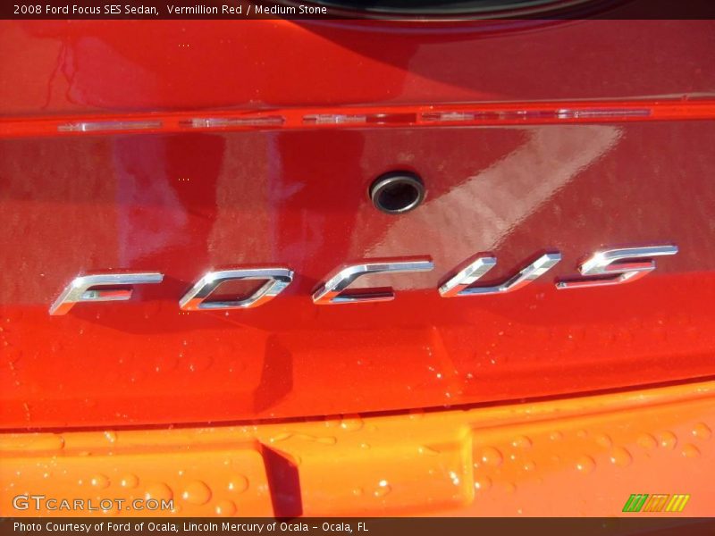 Vermillion Red / Medium Stone 2008 Ford Focus SES Sedan