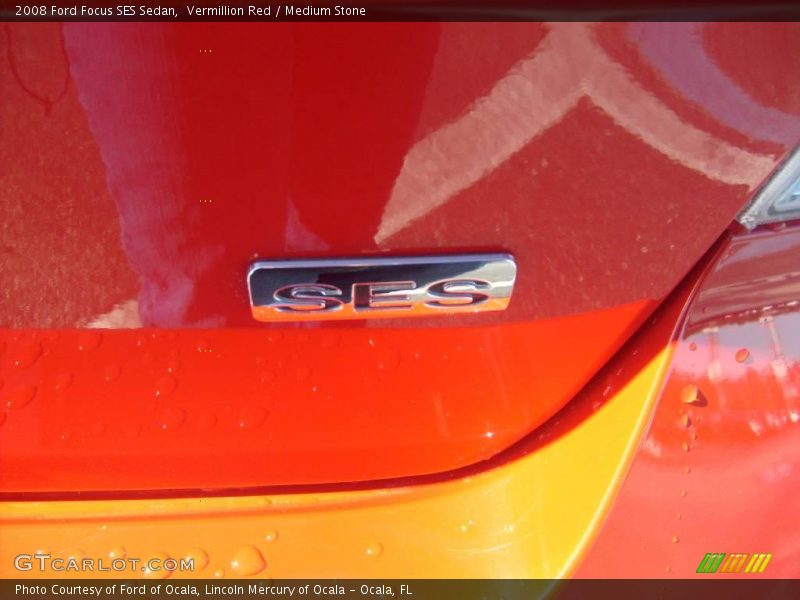 Vermillion Red / Medium Stone 2008 Ford Focus SES Sedan