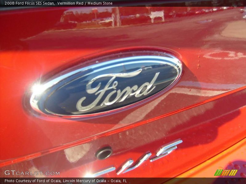 Vermillion Red / Medium Stone 2008 Ford Focus SES Sedan