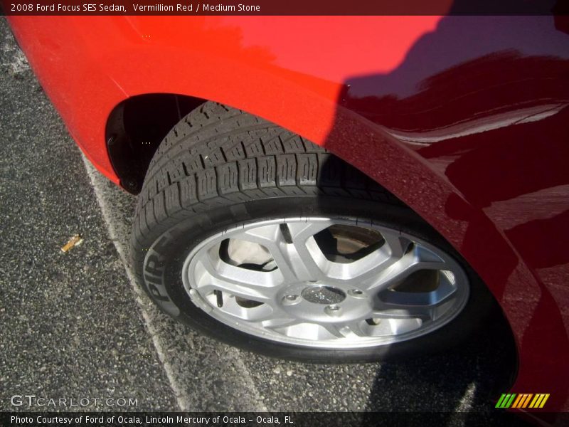 Vermillion Red / Medium Stone 2008 Ford Focus SES Sedan