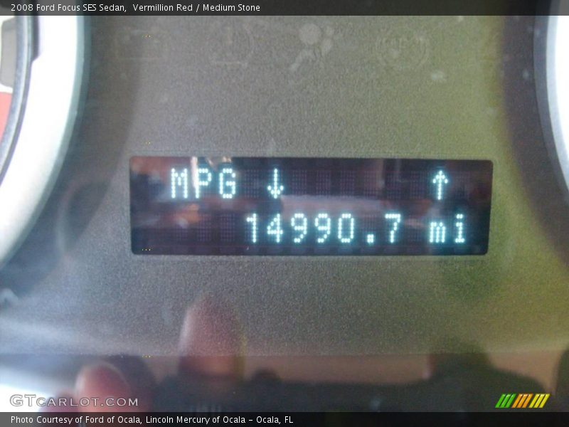 Vermillion Red / Medium Stone 2008 Ford Focus SES Sedan