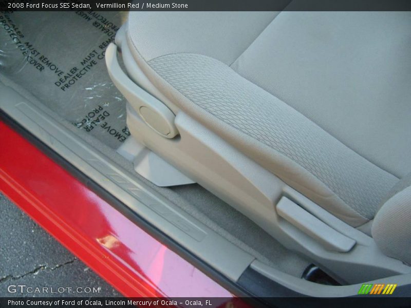 Vermillion Red / Medium Stone 2008 Ford Focus SES Sedan
