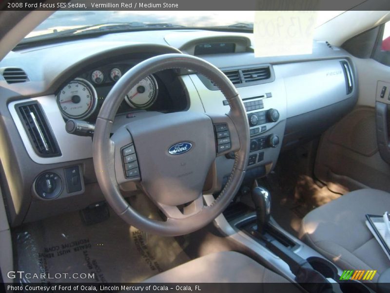 Vermillion Red / Medium Stone 2008 Ford Focus SES Sedan