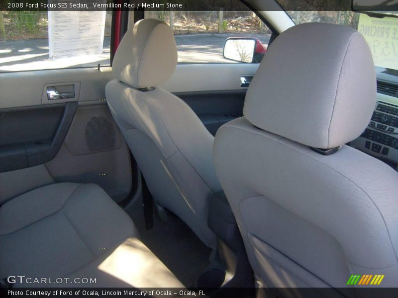Vermillion Red / Medium Stone 2008 Ford Focus SES Sedan
