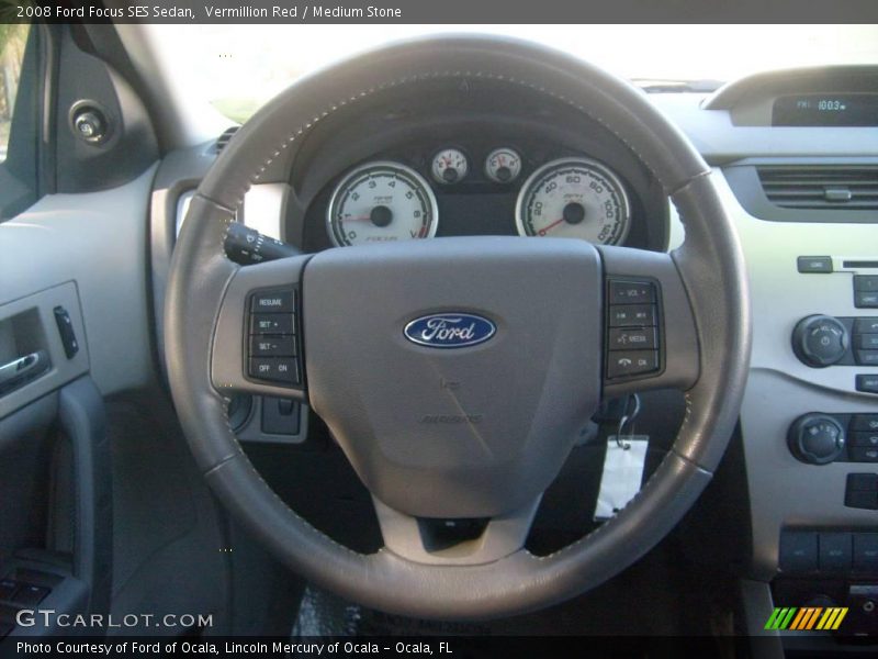 Vermillion Red / Medium Stone 2008 Ford Focus SES Sedan