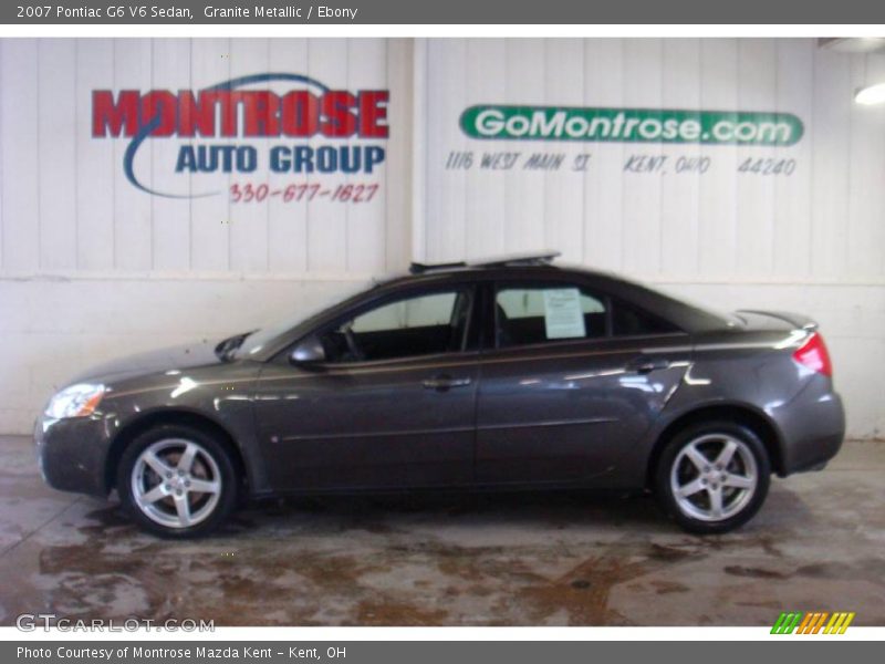 Granite Metallic / Ebony 2007 Pontiac G6 V6 Sedan