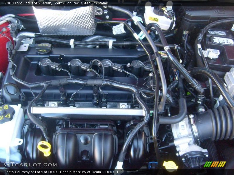 Vermillion Red / Medium Stone 2008 Ford Focus SES Sedan